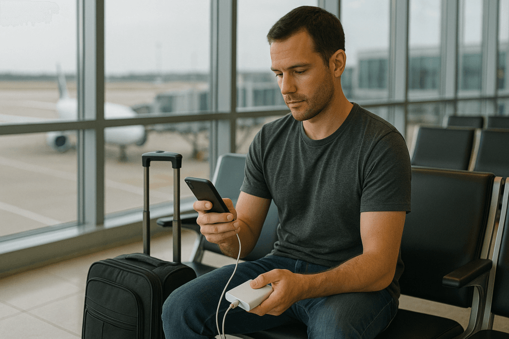 airport charging hack