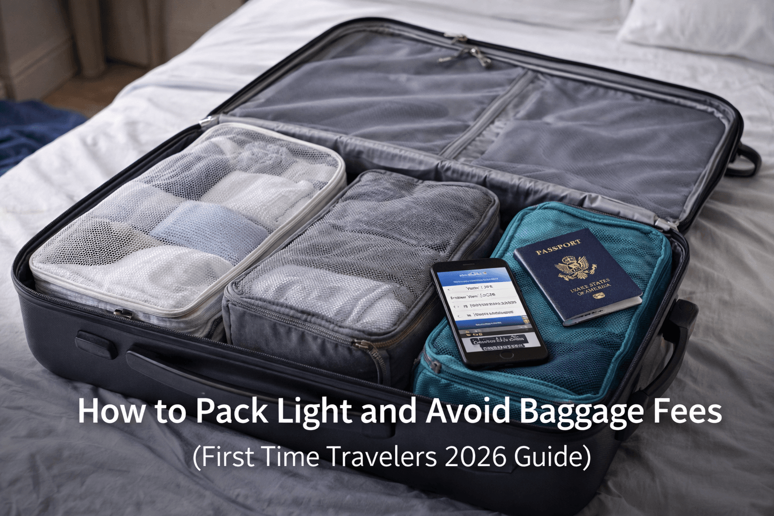 pack light for first time travelers